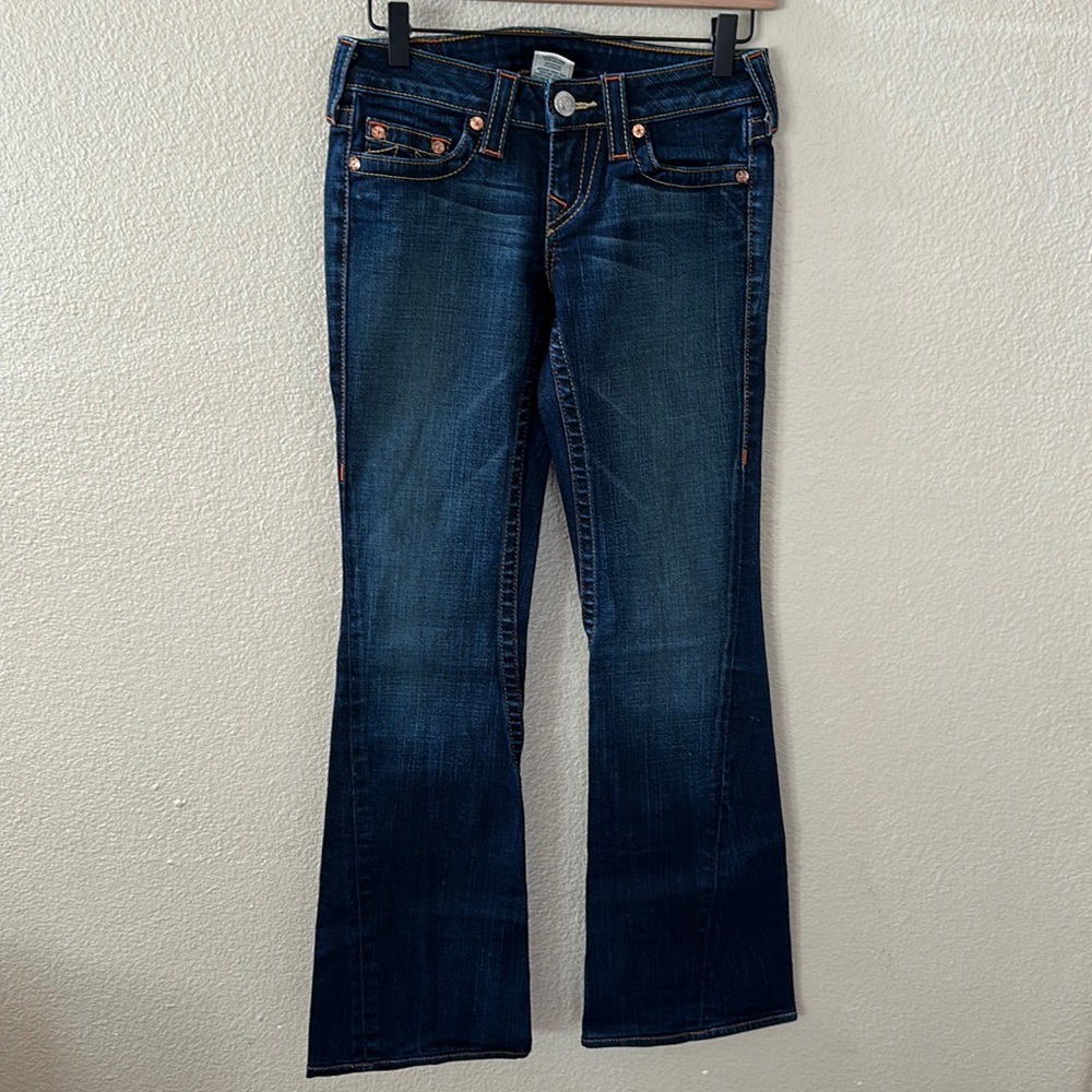 True Religion Low Rise Flare Jeans Size 26